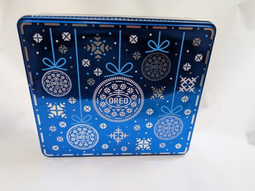 Nabisco oreo christmas tin - oreo,